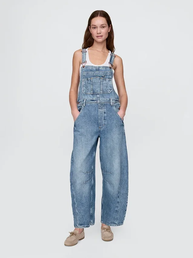 Ultra Yumuşak Denim At Nalı Tulum