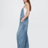 Ultra Yumuşak Denim At Nalı Tulum