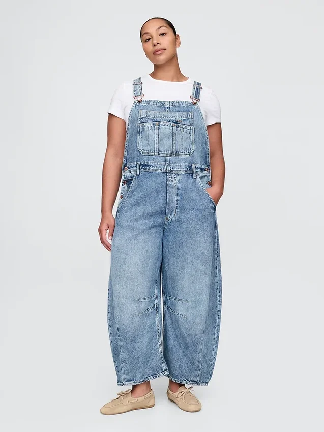 Ultra Yumuşak Denim At Nalı Tulum