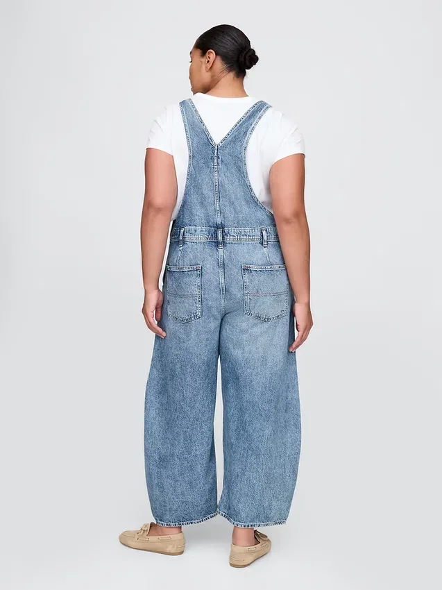 Ultra Yumuşak Denim At Nalı Tulum
