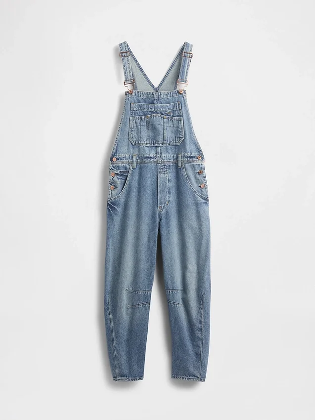 Ultra Yumuşak Denim At Nalı Tulum