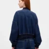 Ultra Yumuşak Denim Bomber Ceket