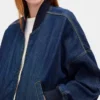 Ultra Yumuşak Denim Bomber Ceket