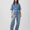 Ultra Yumuşak Denim Cepli Gömlek