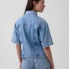 Ultra Yumuşak Denim Cepli Gömlek