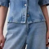 Ultra Yumuşak Denim Cepli Gömlek