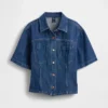 Ultra Yumuşak Denim Cepli Gömlek