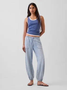 Ultra Yumuşak Denim Kolay Giyilebilir Jogger Pantolon