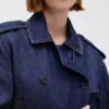Ultra Yumuşak Denim Kısa Trençkot