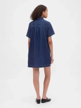Ultra Yumuşak Denim Mini Elbise