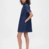 Ultra Yumuşak Denim Mini Elbise