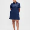 Ultra Yumuşak Denim Mini Elbise