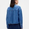 Ultra Yumuşak Denim Oversized Düz Etekli Kısa Gömlek
