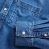 Ultra Yumuşak Denim Oversized Düz Etekli Kısa Gömlek