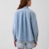 Ultra Yumuşak Denim Oversized Gömlek