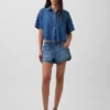 Ultra Yumuşak Denim Oversized Kamp Gömleği