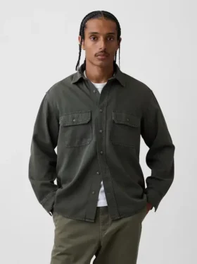 Ultra Yumuşak Denim Rahat İş Gömleği