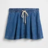 Ultra Yumuşak Denim Rahat Mini Etek