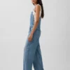 Ultra Yumuşak Denim Rahat Tulum