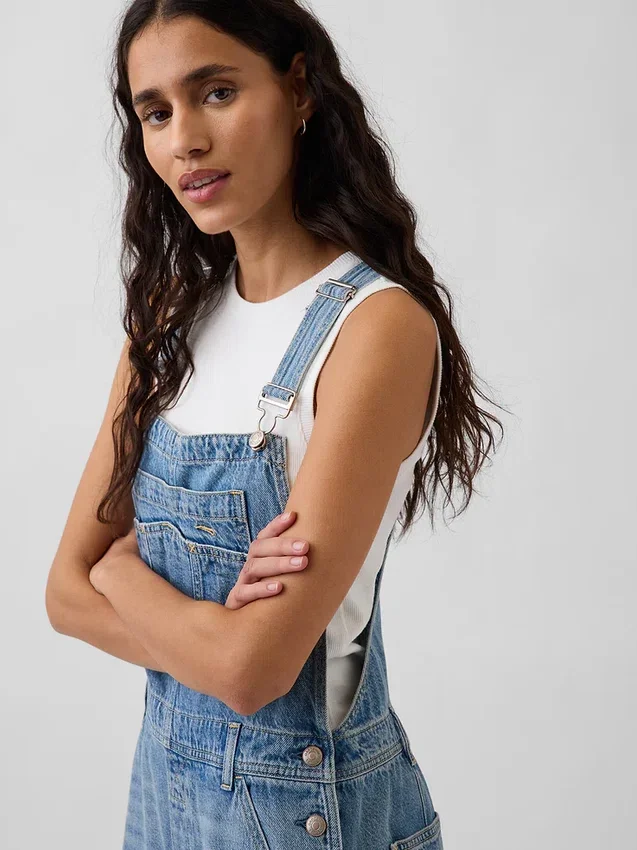 Ultra Yumuşak Denim Rahat Tulum