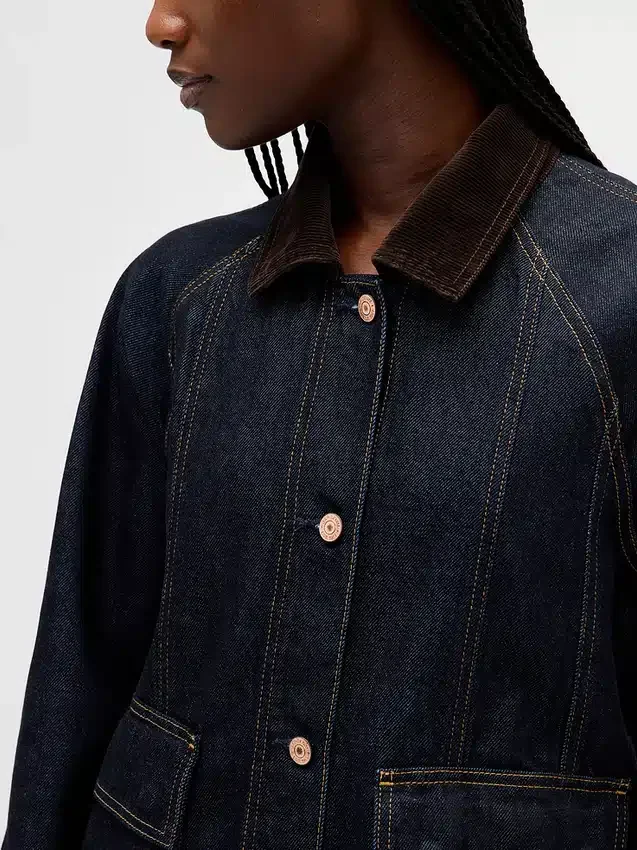 Ultra Yumuşak Denim Swing İş Ceketi