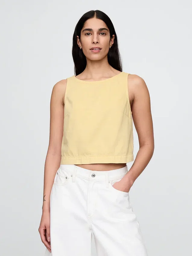 Ultra Yumuşak Denim Tank Top