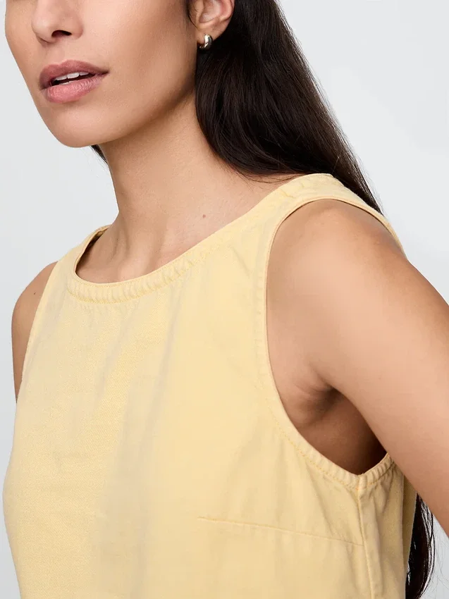 Ultra Yumuşak Denim Tank Top