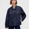 Ultra Yumuşak Oversized Balon Kollu İkonik Denim Ceket