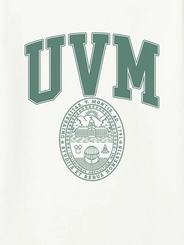 UVM Koleji Arması Desenli Tişört