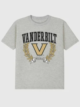 Vanderbilt Üniversitesi Laurels Koyu Grafik Tişört