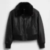 Vegan Deri Bomber Ceket
