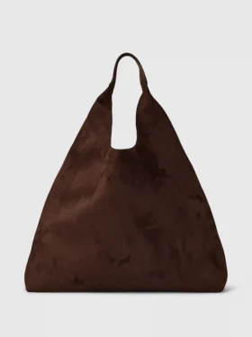 Vegan Süet Gevşek Tote Çanta