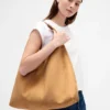 Vegan Süet Gevşek Tote Çanta