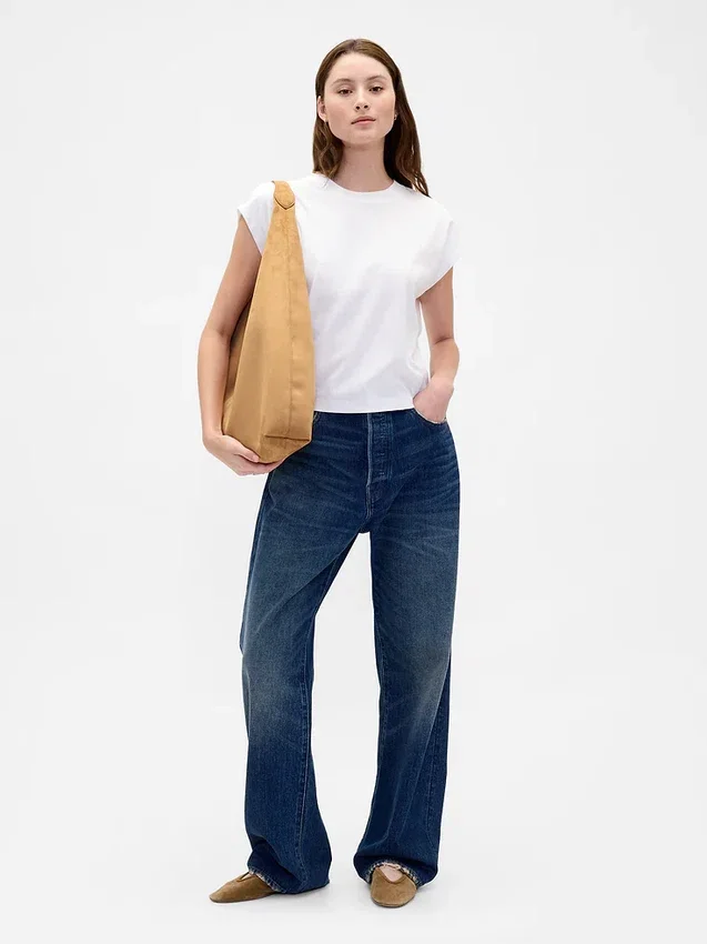 Vegan Süet Gevşek Tote Çanta