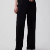 Vintage Yumuşak Havlu Kumaş Geniş Paça Eşofman Altı