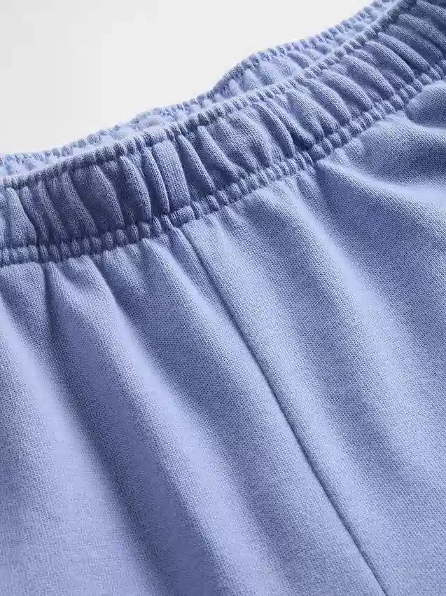 Vintage Yumuşak Havlu Kumaş Geniş Paça Eşofman Altı