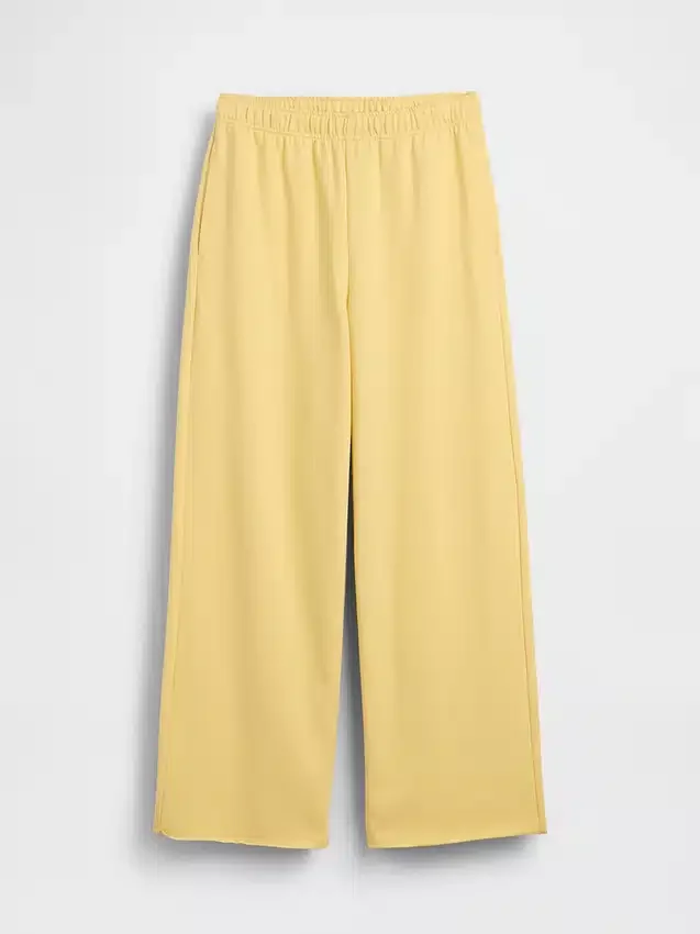 Vintage Yumuşak Havlu Kumaş Geniş Paça Eşofman Altı