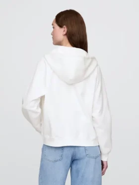 Vintagesoft Fermuarlı Kapüşonlu Sweatshirt