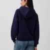 Vintagesoft Fermuarlı Kapüşonlu Sweatshirt
