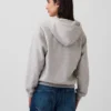 Vintagesoft Fermuarlı Kapüşonlu Sweatshirt