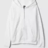 Vintagesoft Fermuarlı Kapüşonlu Sweatshirt