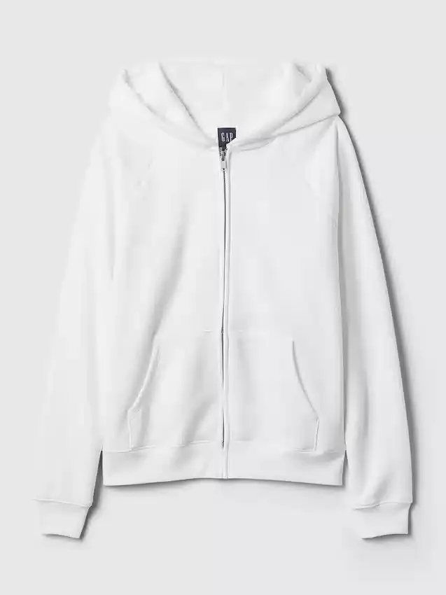 Vintagesoft Fermuarlı Kapüşonlu Sweatshirt