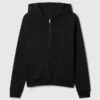 Vintagesoft Fermuarlı Kapüşonlu Sweatshirt