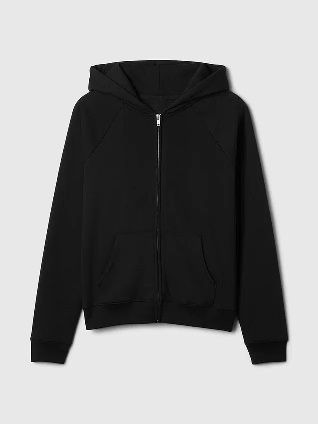 Vintagesoft Fermuarlı Kapüşonlu Sweatshirt