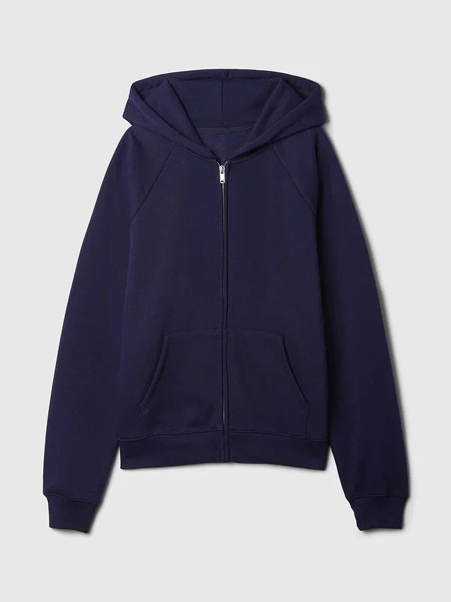 Vintagesoft Fermuarlı Kapüşonlu Sweatshirt