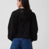 Vintagesoft Havlu Kumaş Oversized Kama Kesim Fermuarlı Kapüşonlu Sweatshirt