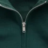 Vintagesoft Havlu Kumaş Oversized Kama Kesim Fermuarlı Kapüşonlu Sweatshirt