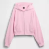 Vintagesoft Havlu Kumaş Oversized Kama Kesim Fermuarlı Kapüşonlu Sweatshirt