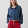 Vintagesoft Havlu Kumaş Oversized Polo Tişört