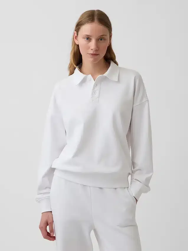 Vintagesoft Havlu Kumaş Oversized Polo Tişört